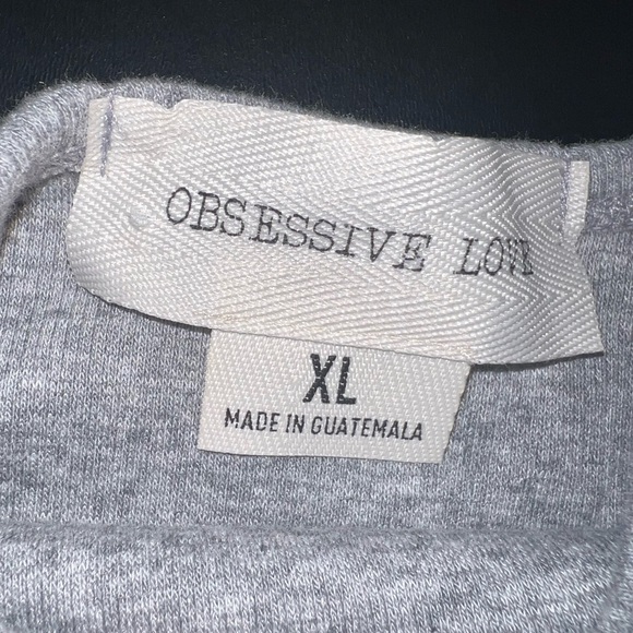 Obsessive Love Gray Cacti Desert Cropped Tank Top Size XL EUC - Picture 4 of 7
